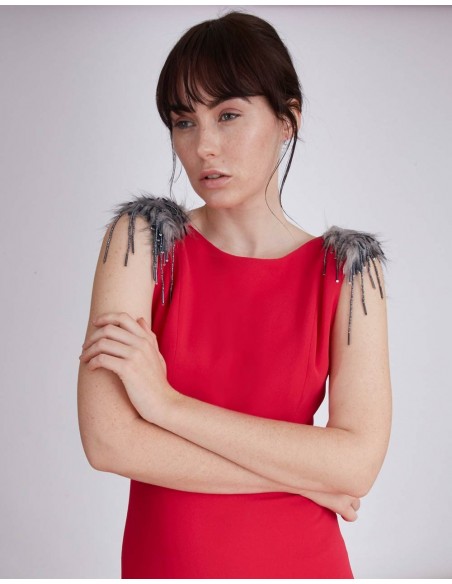 Long gown with Jeweled shoulders Pippa Lauren Lynn London - 3