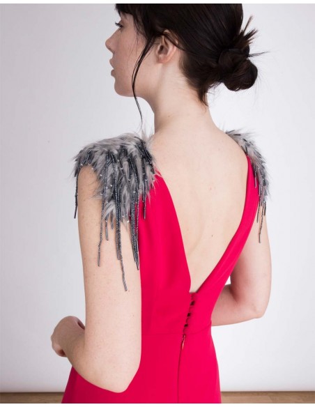 Long gown with Jeweled shoulders Pippa Lauren Lynn London - 4