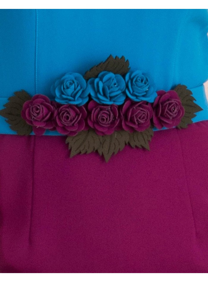 Vestido de Cóctel color-block Lucie Lauren Lynn London - 3