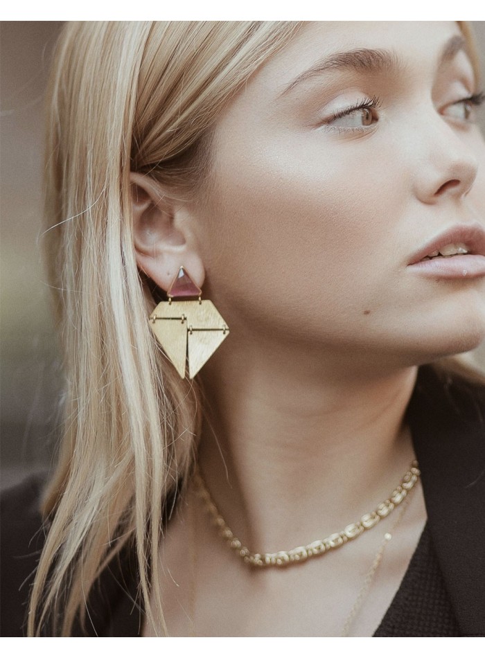 pendientes origami de Acus Complementos para INVITADISIMA