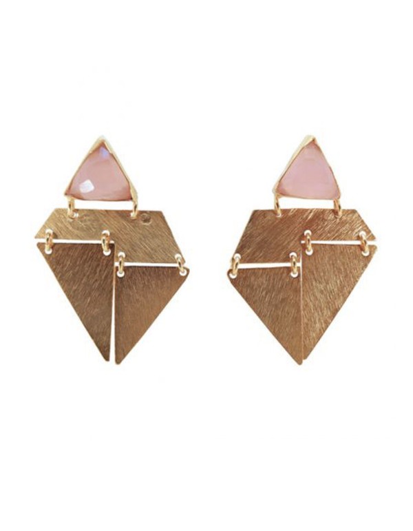 Baby Pink Origami Earrings