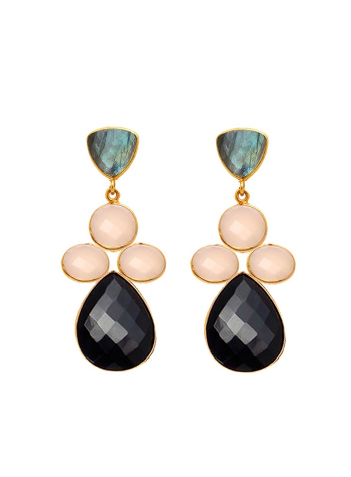 Black Flavia Earrings Welowe - 1