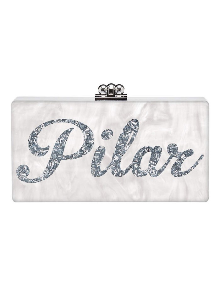 Cluth de fiesta personalizado con tu nombre o la palabra que tú quieras invitada perfecta para INVITADISIMA