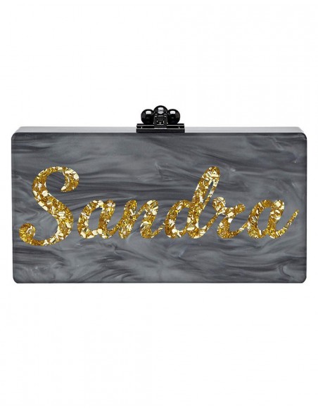 Custom clutch with name - multiple colors Lauren Lynn London Accessories - 3