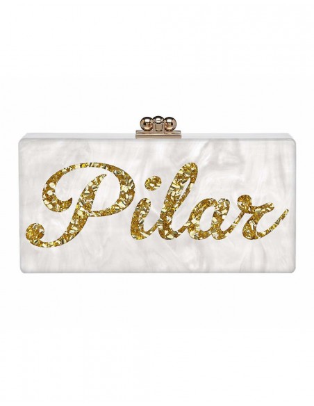 Bolso de fiesta personalizado con mi nombre invitada perfecta