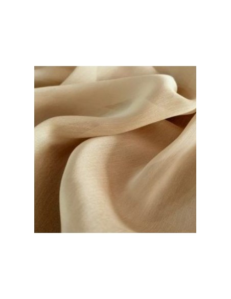 Capa de fiesta corta de gasa de doble hilo champagne para invitada