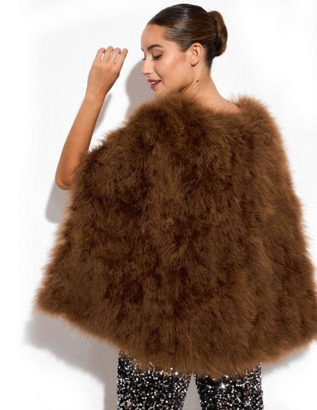 Ostrich feather cape