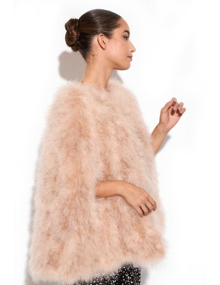 Ostrich feather cape