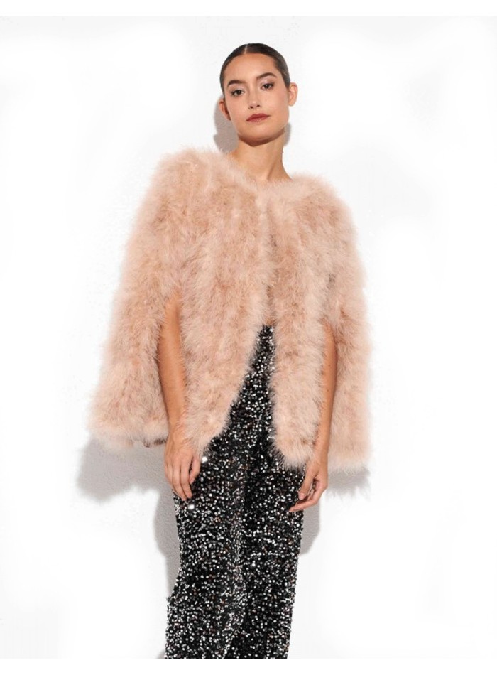 Ostrich feather cape