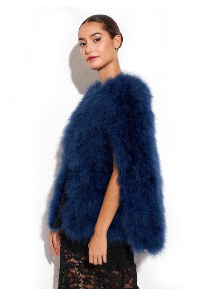 Capa plumas avestruz