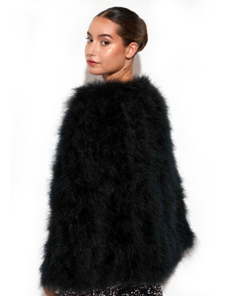 Ostrich feather cape