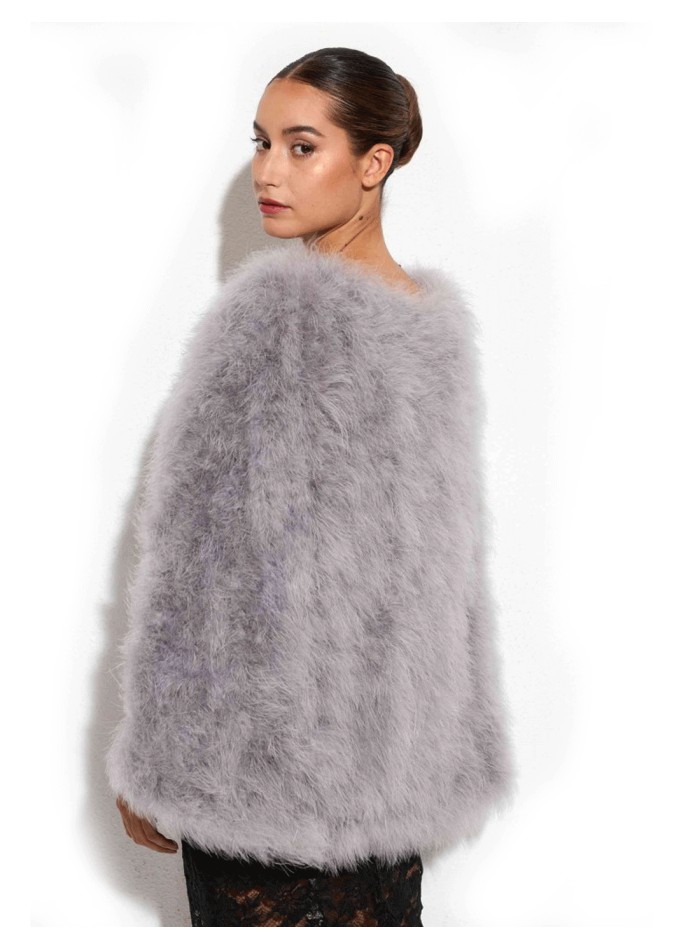 Ostrich feather cape