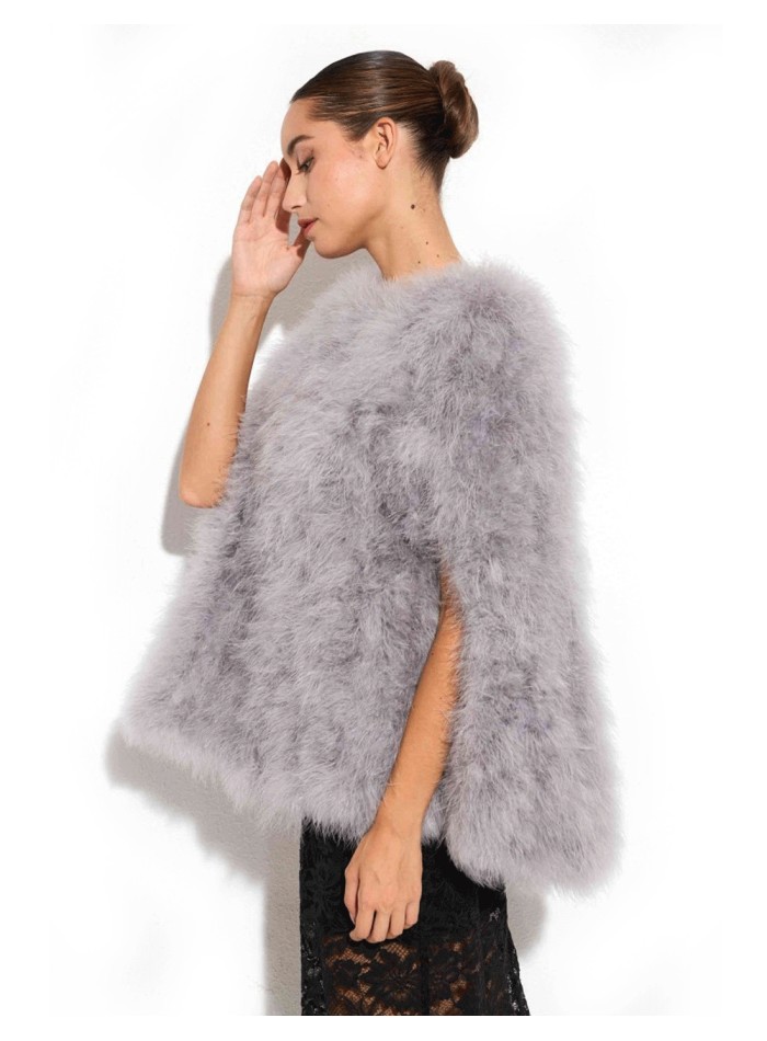 Couche invité en plumes d'autruche