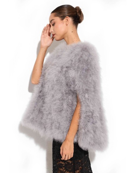 Ostrich feather cape