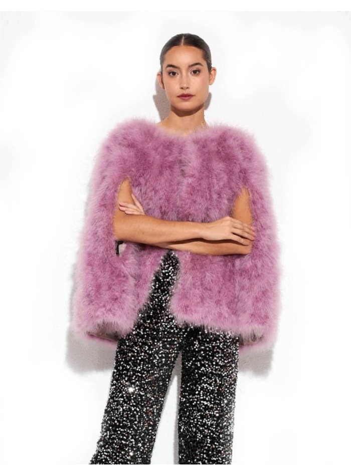 Capa plumas avestruz