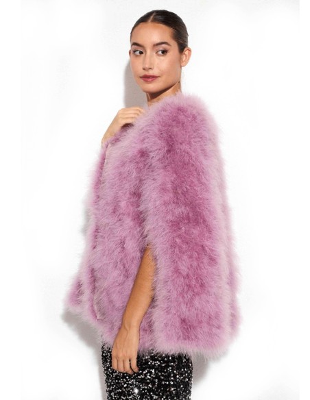 Couche invité en plumes d'autruche