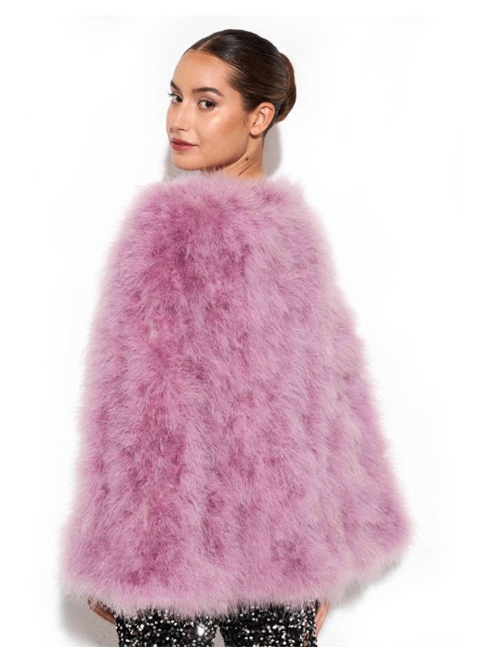 Ostrich feather cape