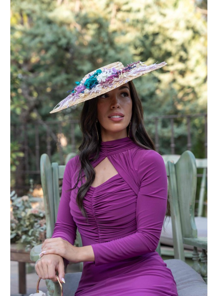 Bougainvillea ruffled midi party dress with...