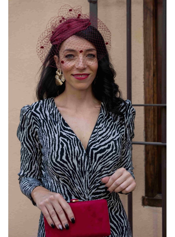 Black and white animal print midi dress