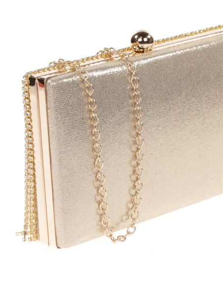 Fringed rhinestone clutch bag